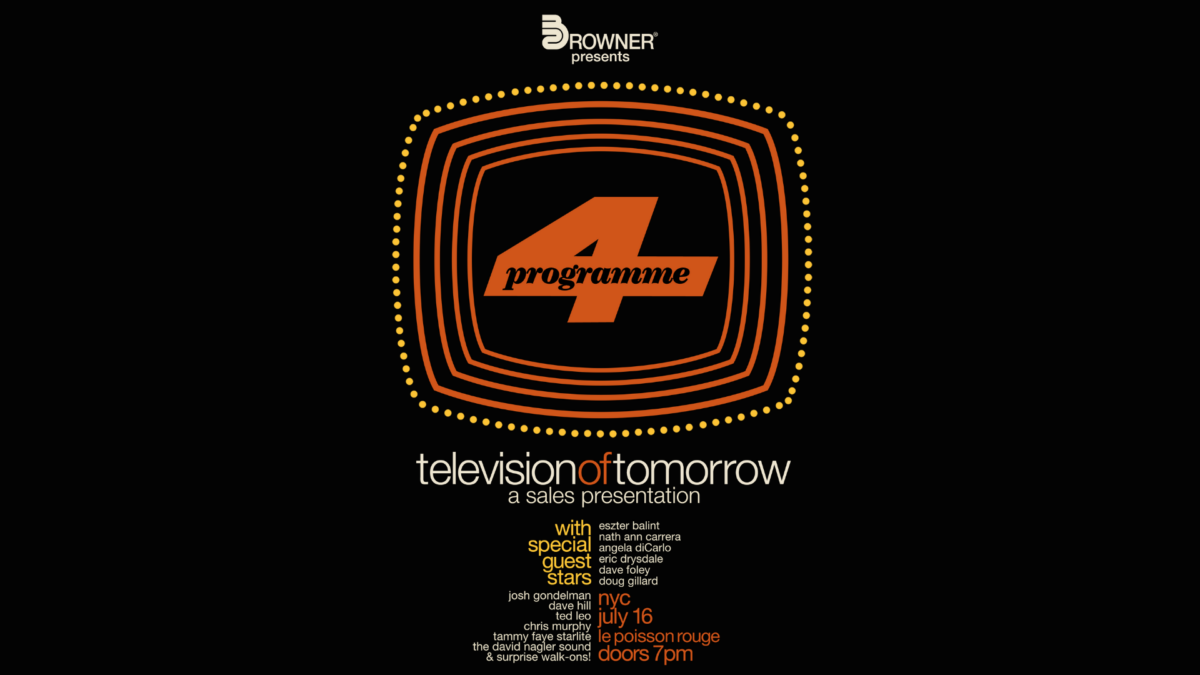Programme 4: Television of Tomorrow artwork from Le Poisson Rouge